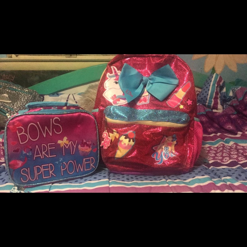 JoJo Siwa Backpack and Snack Bag Set.